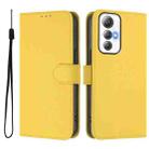 For Cubot Max 5 Skin Feel Solid Color Leather Phone Case with Lanyard(Lemon Yellow) - 2