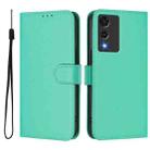 For Cubot A10 Skin Feel Solid Color Leather Phone Case with Lanyard(Green) - 2