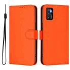 For Cubot P50 Skin Feel Solid Color Leather Phone Case with Lanyard(Orange) - 2