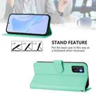 For Cubot P50 Skin Feel Solid Color Leather Phone Case with Lanyard(Mint Green) - 3