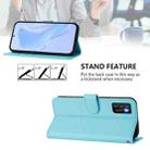 For Cubot P50 Skin Feel Solid Color Leather Phone Case with Lanyard(Sky Blue) - 3