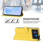 For Cubot A20 Skin Feel Solid Color Leather Phone Case with Lanyard(Lemon Yellow) - 3