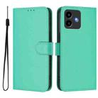 For Cubot Note 40 Skin Feel Solid Color Leather Phone Case with Lanyard(Green) - 2