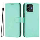 For Cubot Note 40 Skin Feel Solid Color Leather Phone Case with Lanyard(Mint Green) - 2