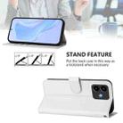 For Cubot Note 40 Skin Feel Solid Color Leather Phone Case with Lanyard(White) - 3