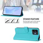 For Cubot Note 40 Skin Feel Solid Color Leather Phone Case with Lanyard(Lake Blue) - 3