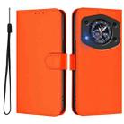 For Cubot A30 Skin Feel Solid Color Leather Phone Case with Lanyard(Orange) - 2