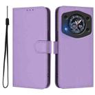 For Cubot A30 Skin Feel Solid Color Leather Phone Case with Lanyard(Lavender Purple) - 2