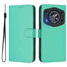 For Cubot A30 Skin Feel Solid Color Leather Phone Case with Lanyard(Green) - 2