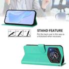 For Cubot A30 Skin Feel Solid Color Leather Phone Case with Lanyard(Green) - 3