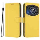 For Cubot A30 Skin Feel Solid Color Leather Phone Case with Lanyard(Lemon Yellow) - 2