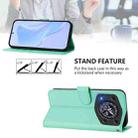 For Cubot A30 Skin Feel Solid Color Leather Phone Case with Lanyard(Mint Green) - 3