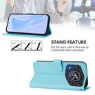For Cubot A30 Skin Feel Solid Color Leather Phone Case with Lanyard(Sky Blue) - 3