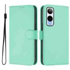 For Cricket Icon 6 Skin Feel Solid Color Leather Phone Case with Lanyard(Mint Green) - 2