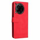 For Tecno Camon 30 4G / 5G Skin Feel Life Tree Metal Button Leather Phone Case(Red) - 3