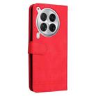 For Tecno Camon 30 Premier Skin Feel Life Tree Metal Button Leather Phone Case(Red) - 3