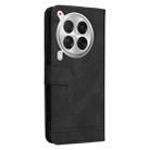 For Tecno Camon 30 Premier Skin Feel Life Tree Metal Button Leather Phone Case(Black) - 3