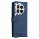 For Tecno Camon 30 Premier Skin Feel Life Tree Metal Button Leather Phone Case(Blue) - 3