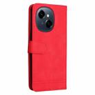 For Tecno Spark Go 1 / Pop 9 / Spark Go 2025 Skin Feel Life Tree Metal Button Leather Phone Case(Red) - 3