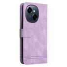 For Tecno Spark Go 1 / Pop 9 / Spark Go 2025 Skin Feel Life Tree Metal Button Leather Phone Case(Purple) - 3
