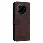 For Tecno Camon 30S / Camon 30S Pro Skin Feel Life Tree Metal Button Leather Phone Case(Brown) - 3