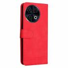 For Tecno Spark 30 4G Skin Feel Life Tree Metal Button Leather Phone Case(Red) - 3