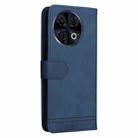 For Tecno Spark 30 4G Skin Feel Life Tree Metal Button Leather Phone Case(Blue) - 3