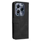 For Infinix Hot 40 / Hot 40 Pro Skin Feel Life Tree Metal Button Leather Phone Case(Black) - 3