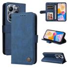 For Infinix Hot 40 / Hot 40 Pro Skin Feel Life Tree Metal Button Leather Phone Case(Blue) - 1