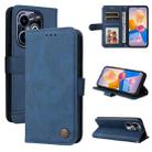 For Infinix Hot 40i Skin Feel Life Tree Metal Button Leather Phone Case(Blue) - 1