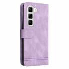 For Infinix Hot 50 4G Skin Feel Life Tree Metal Button Leather Phone Case(Purple) - 3