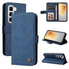 For Infinix Hot 50 4G Skin Feel Life Tree Metal Button Leather Phone Case(Blue) - 1