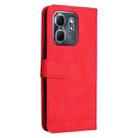 For Infinix Hot 50i / Smart 9 Skin Feel Life Tree Metal Button Leather Phone Case(Red) - 3