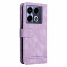 For Infinix Note 40 4G Skin Feel Life Tree Metal Button Leather Phone Case(Purple) - 3