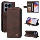For Infinix Note 40 4G Skin Feel Life Tree Metal Button Leather Phone Case(Brown) - 1