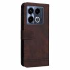 For Infinix Note 40 4G Skin Feel Life Tree Metal Button Leather Phone Case(Brown) - 3