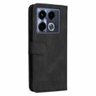 For Infinix Note 40 4G Skin Feel Life Tree Metal Button Leather Phone Case(Black) - 3