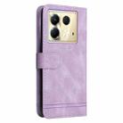 For Infinix Note 40 5G Skin Feel Life Tree Metal Button Leather Phone Case(Purple) - 3