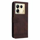 For Infinix Note 40 5G Skin Feel Life Tree Metal Button Leather Phone Case(Brown) - 3