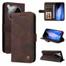 For Infinix Zero 40 4G / 5G Skin Feel Life Tree Metal Button Leather Phone Case(Brown) - 1