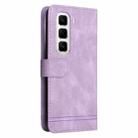 For Infinix Hot 50 Pro+ 4G Skin Feel Life Tree Metal Button Leather Phone Case(Purple) - 3