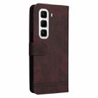 For Infinix Hot 50 Pro+ 4G Skin Feel Life Tree Metal Button Leather Phone Case(Brown) - 3