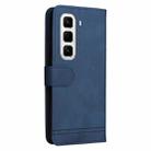 For Infinix Hot 50 Pro+ 4G Skin Feel Life Tree Metal Button Leather Phone Case(Blue) - 3