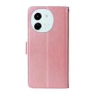 For Tecno Spark 30 5G / Pova 6 Neo 5G Embossed Butterfly Flowers Leather Phone Case(Rose Gold) - 3