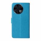 For Tecno Spark 30 Pro 4G Embossed Butterfly Flowers Leather Phone Case(Blue) - 3