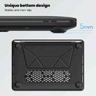 For MacBook Pro 13.3 inch M1 A2338 Business Magnetic Holder PC + PU Laptop Protective Case(Black) - 3