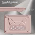 For MacBook Air 13.3 inch A2337 Business Magnetic Holder PC + PU Laptop Protective Case(Pink) - 3