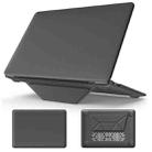 For MacBook Air 13.3 inch A2337 Business Magnetic Holder PC + PU Laptop Protective Case(Grey) - 1