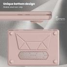 For MacBook Air 15.3 inch A3114 / A2941 Business Magnetic Holder PC + PU Laptop Protective Case(Pink) - 3
