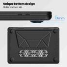 For MacBook Air 15.3 inch A3114 / A2941 Business Magnetic Holder PC + PU Laptop Protective Case(Black) - 3